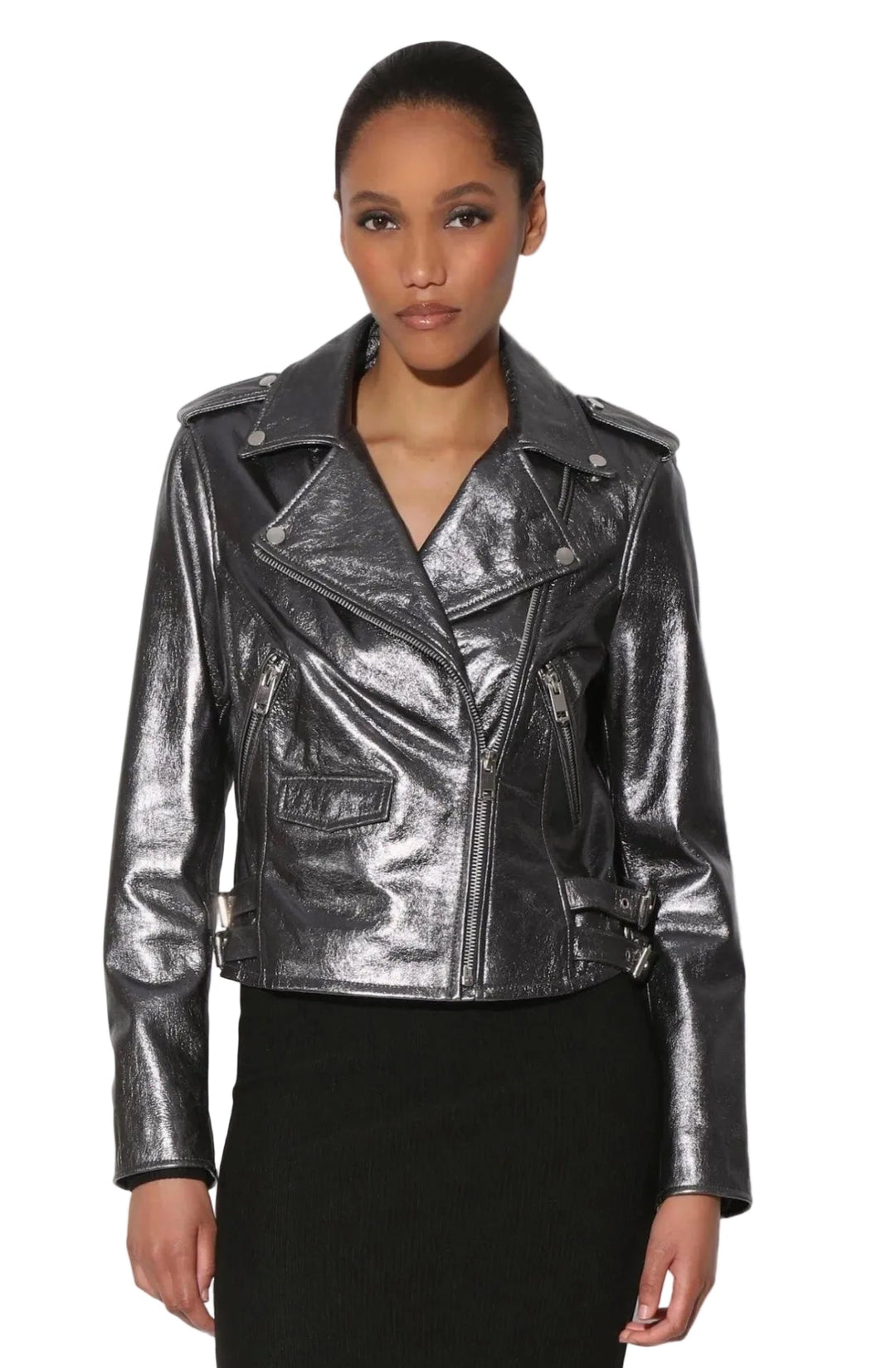 Walter Baker Liz Jacket in Gunmetal - clever alice