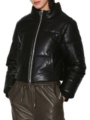 Walter Baker Lorenza Lamb Leather Puffer Jacket - clever alice