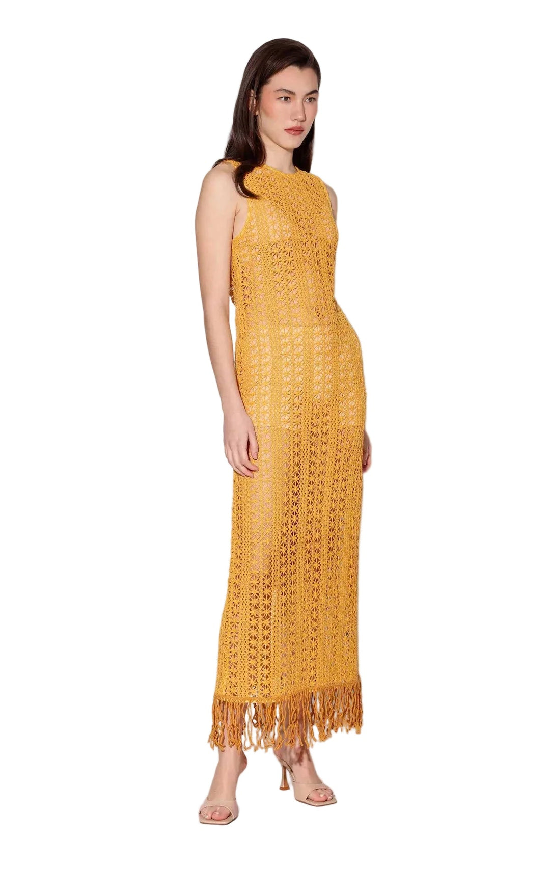 Walter Baker Paula Dress, Havana Crochet in Marigold - clever alice