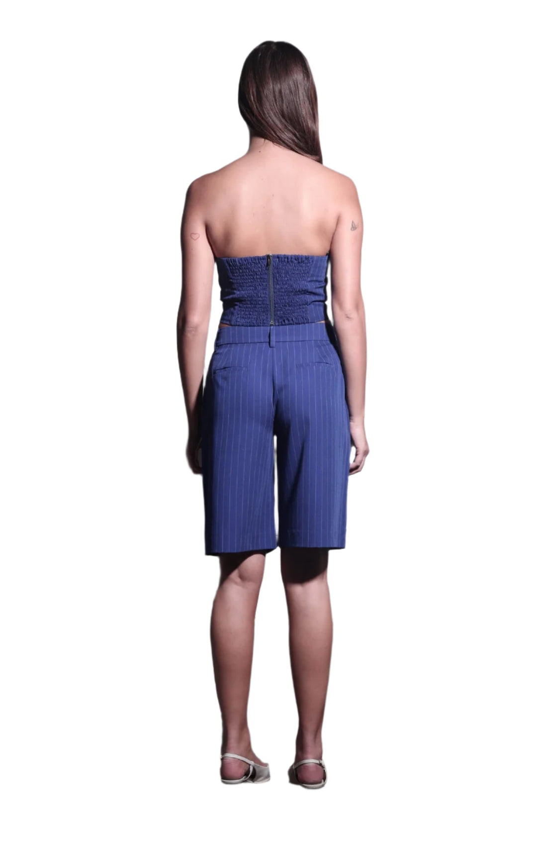 Walter Baker Tristan Short, Royal Blue Pin Stripe - clever alice