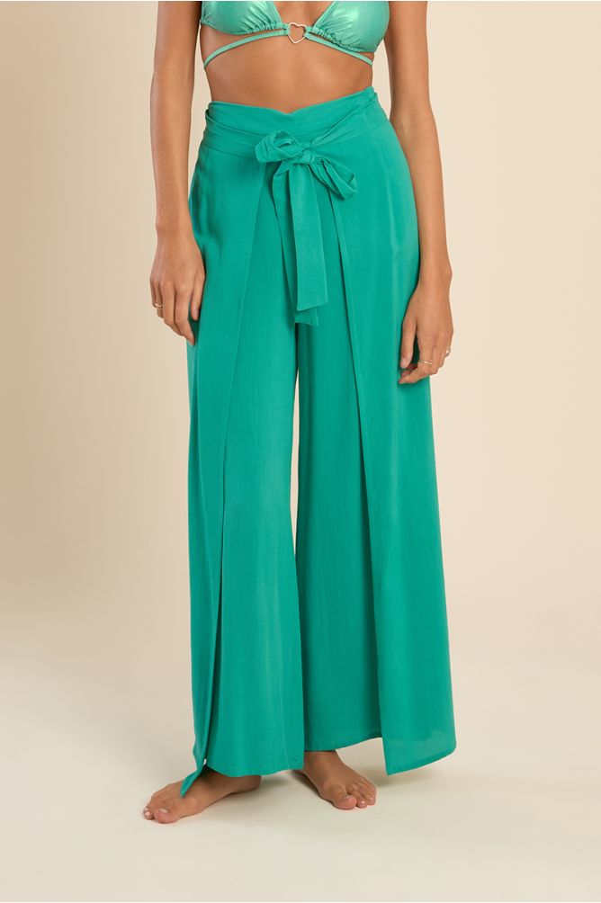 Molly Bracken Wide Waistband Tie Pants